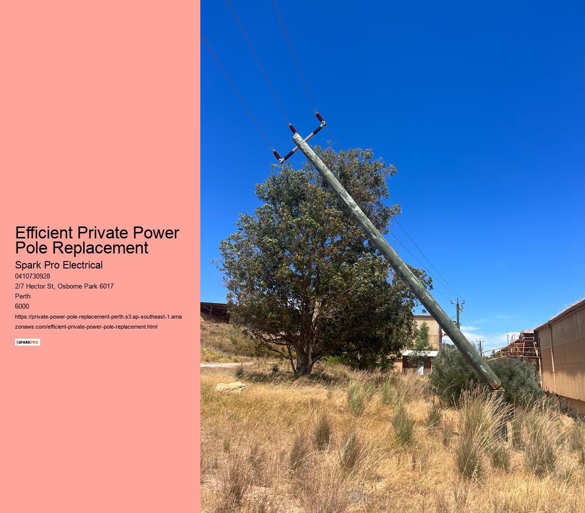 Efficient Private Power Pole Replacement